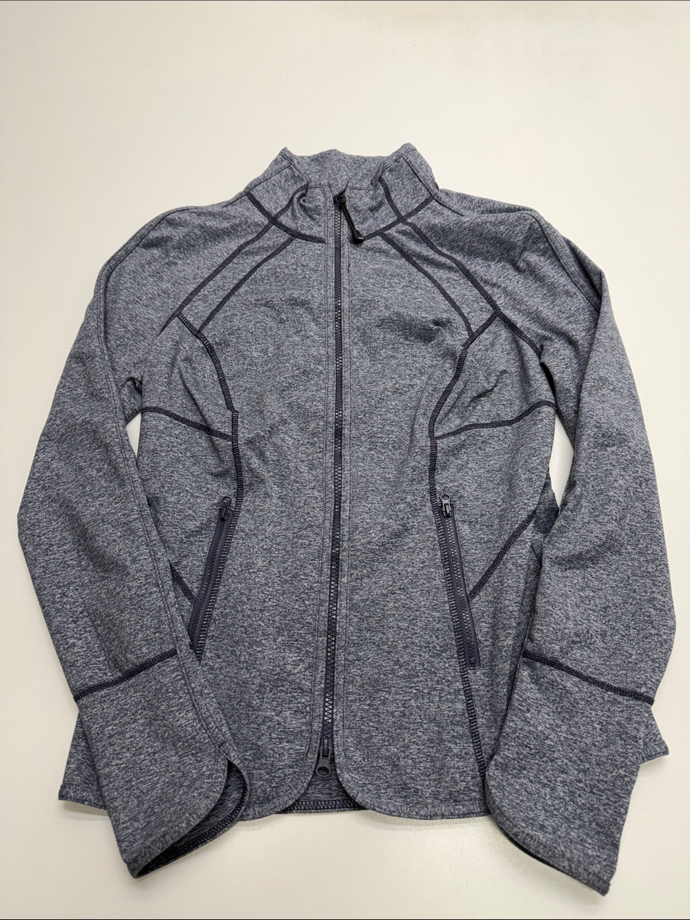 ZELLA Women’s Medium Gray / Purple Full Zip Sweatshirt Jacket